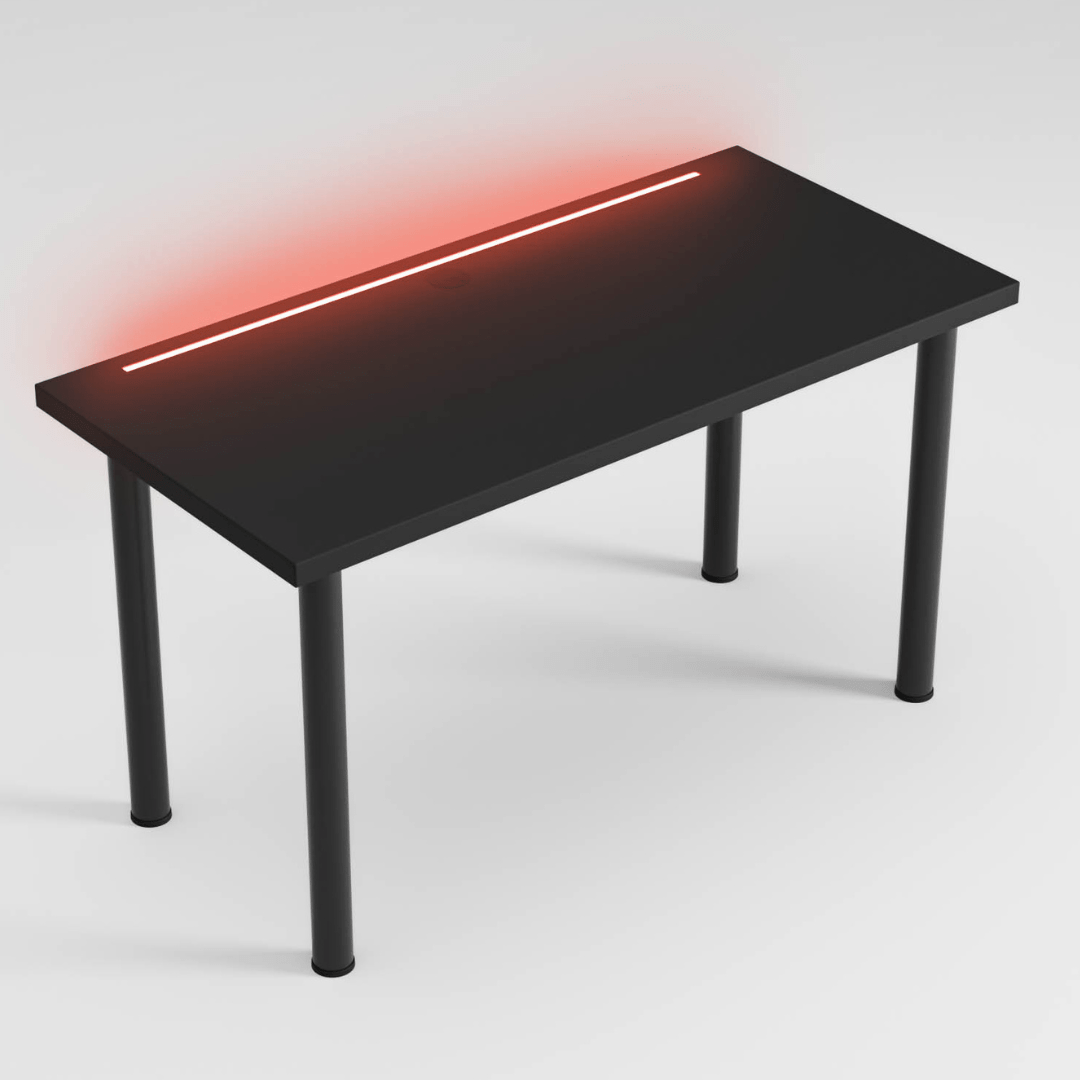 biurko led wbudowany w blat