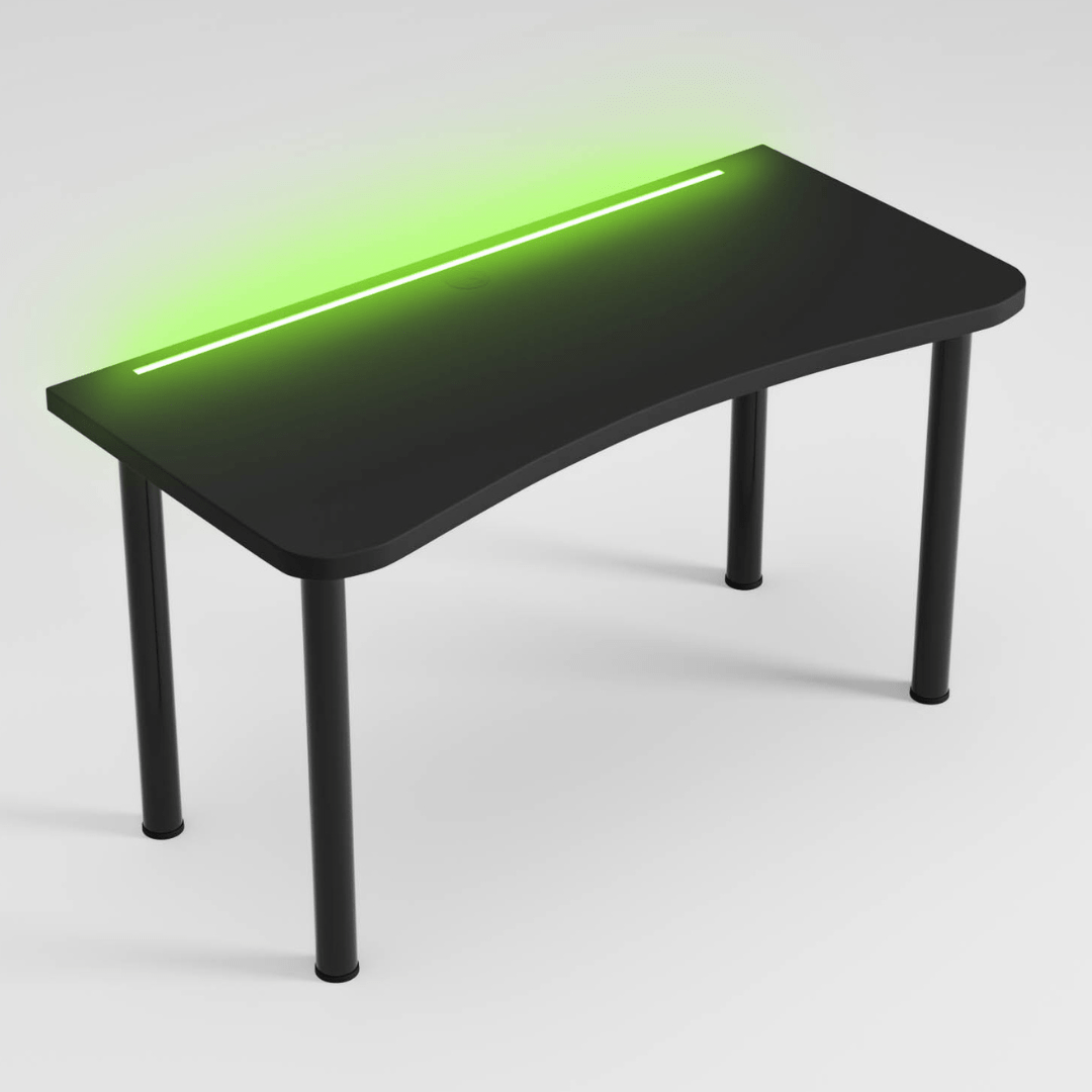 biurko ergonomiczne - led wbudowany w blat