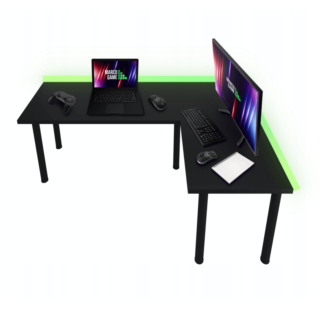Biurko Narożne Gamingowe MARCO GAME CORNER