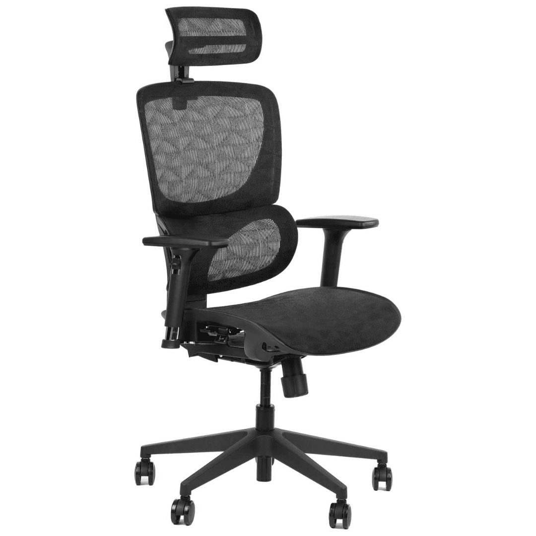 : Fotel ergonomiczny ErgoNew S1 - czarny | Komfort i regulacja 3D