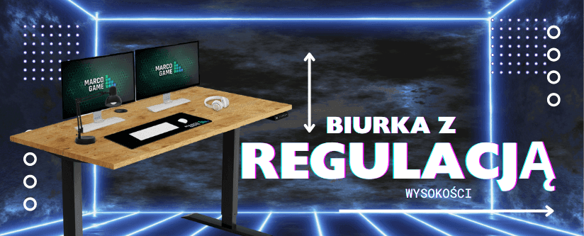 Biurka z regulacją wysokości